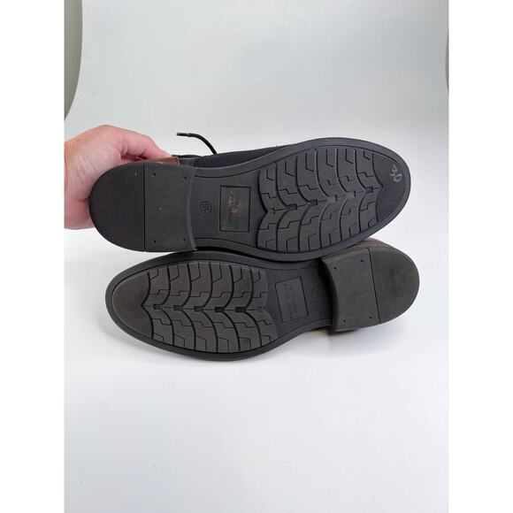 Perry Ellis Portfolio Size 9.5 Bowler Dress Shoes w/ Ultra Foam Black + Brown - Picture 10 of 10